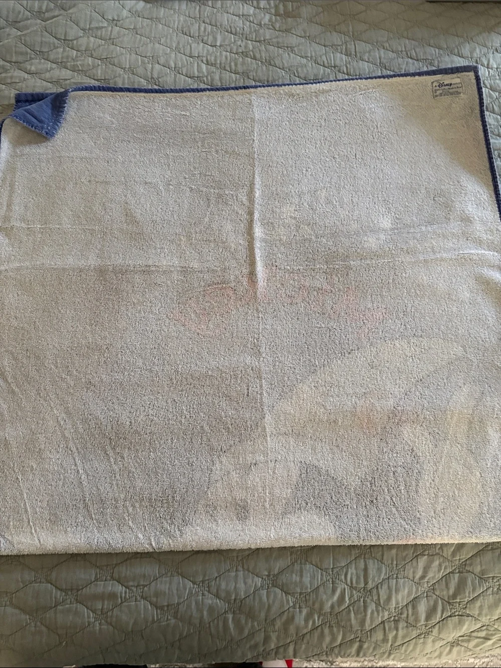 VTG 80s Disney Mickey Mouse Sorcerers Apprentice Beach Towel 100% Cotton Resort